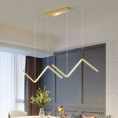 Clémence Zigzag Minimalist LED Pendant Light