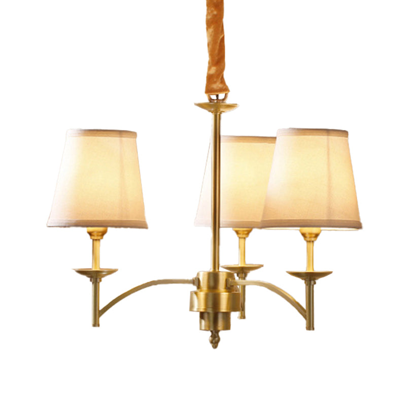 Geneviève Gold Fabric Chandelier