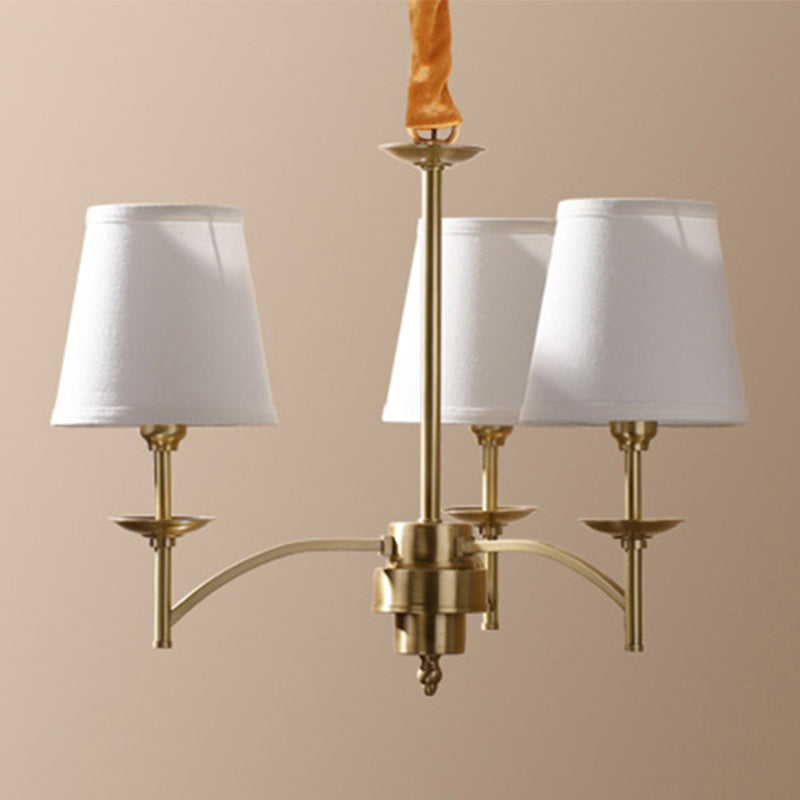 Geneviève Gold Fabric Chandelier