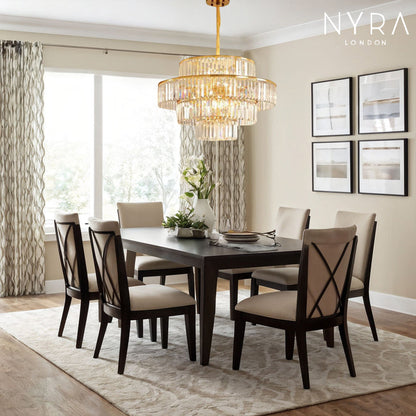 Mathilde Glamorous Golden Crystal Chandelier