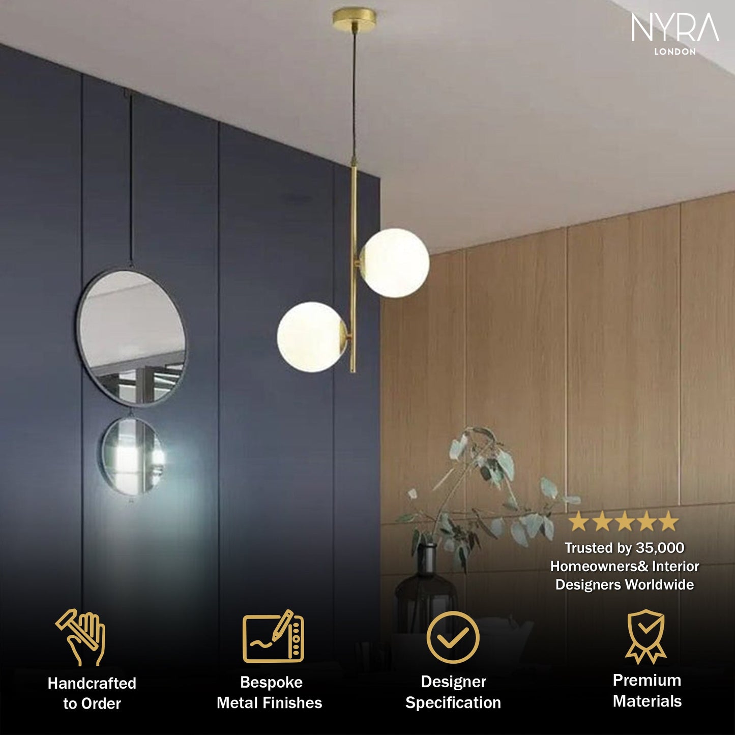 Camille Modern Bubble Ring Pendant Light