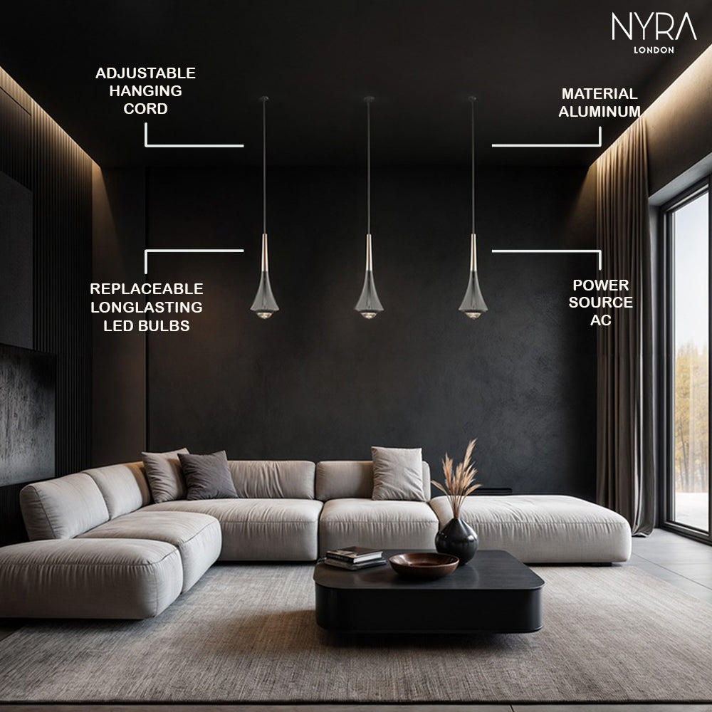 Sophie Minimalist Water Drop LED Pendant