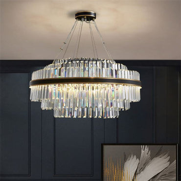Amélie Premium Crystal Stainless Steel Chandelier