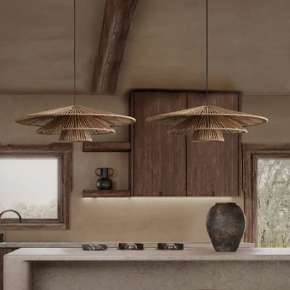 Anaïs Wabi Sabi Rattan Handmade Pendant Light