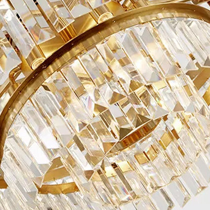 Valérie Prismatic Crystal Tiered Chandelier