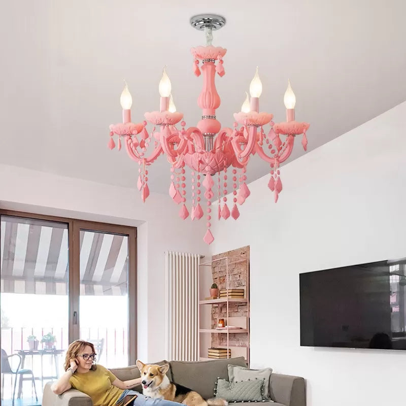 Élodie Macaron Crystal Chandelier