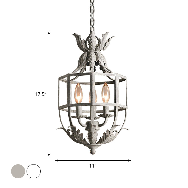 Clémence 3-Head Wire Cage Chandelier