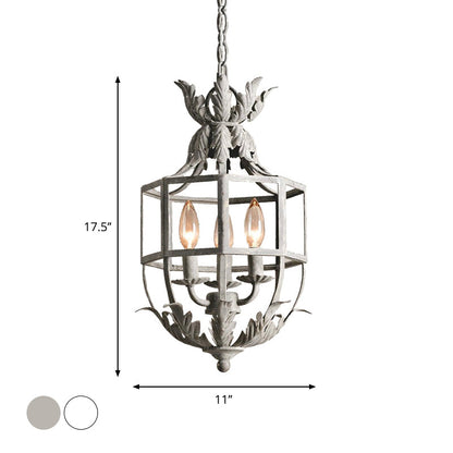 Clémence 3-Head Wire Cage Chandelier