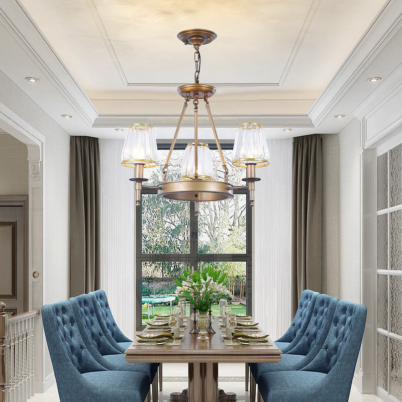 Adrienne Faceted Crystal Conic Chandelier