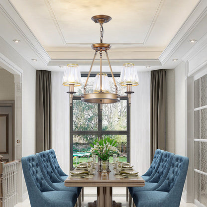 Adrienne Faceted Crystal Conic Chandelier