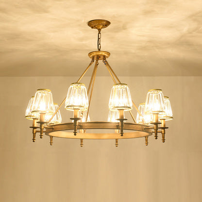 Adrienne Faceted Crystal Conic Chandelier