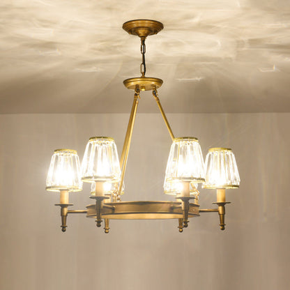 Adrienne Faceted Crystal Conic Chandelier
