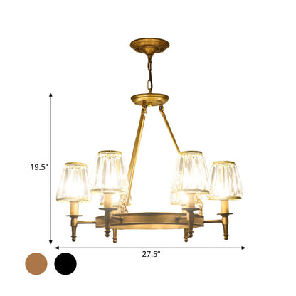 Adrienne Faceted Crystal Conic Chandelier