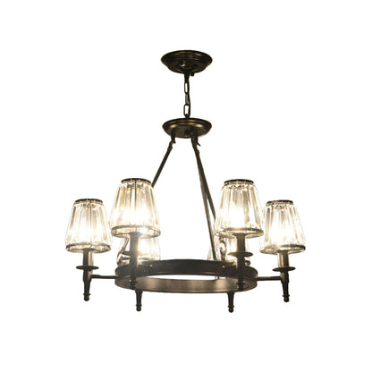 Adrienne Faceted Crystal Conic Chandelier