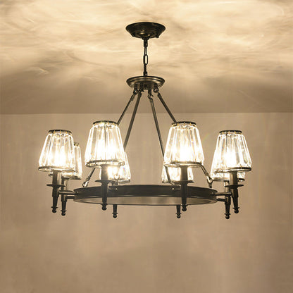 Adrienne Faceted Crystal Conic Chandelier