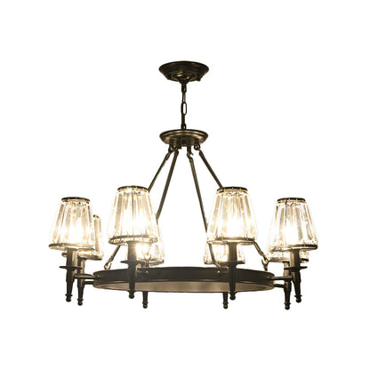 Adrienne Faceted Crystal Conic Chandelier