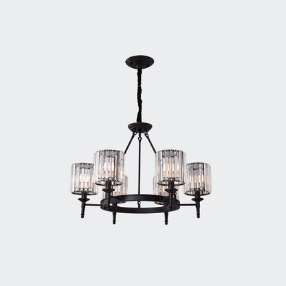 Aurélien Beveled Crystal Cylinder Chandelier