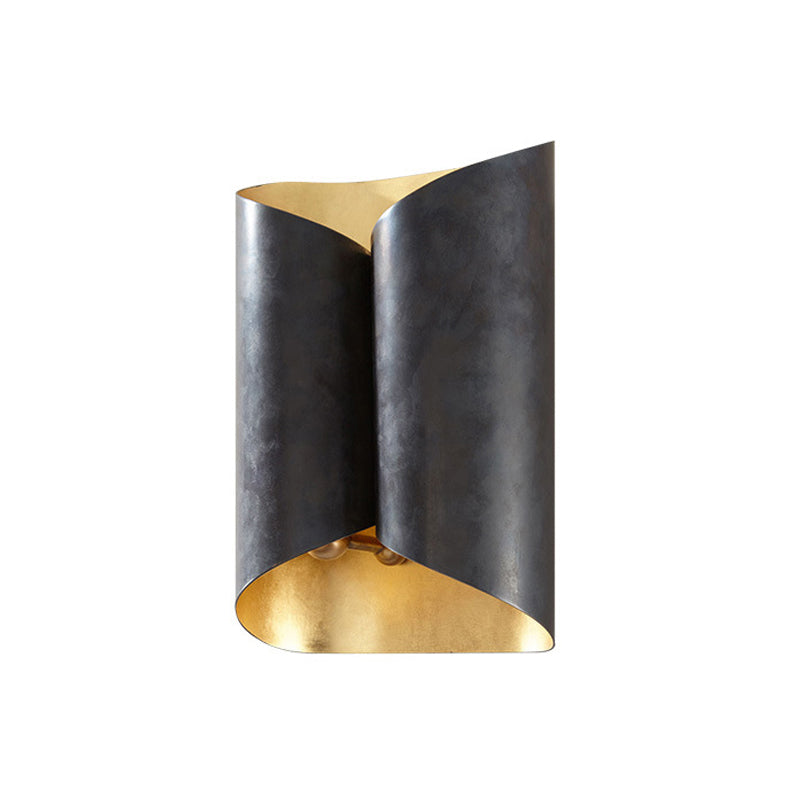 Solène Twisted Metal Dual Light Wall Sconce