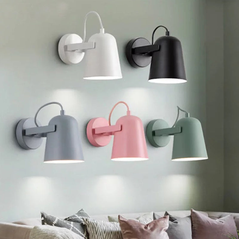 Sophie Nordic Bell Rotatable Wall Sconce Metal Shade