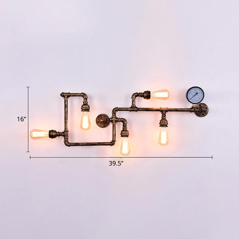 Victor Steampunk Maze Wall Sconce Light