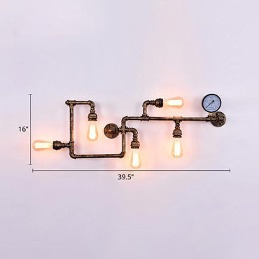 Victor Steampunk Maze Wall Sconce Light
