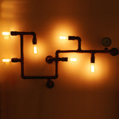 Victor Steampunk Maze Wall Sconce Light