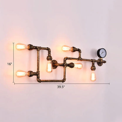 Victor Steampunk Maze Wall Sconce Light