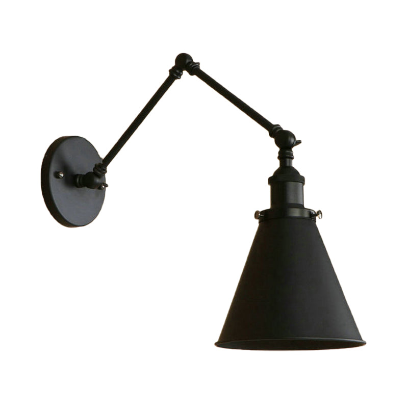Clémence Farmhouse Cone Swing Arm Wall Sconce