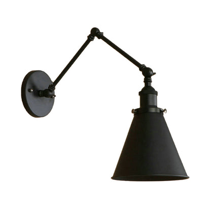 Clémence Farmhouse Cone Swing Arm Wall Sconce