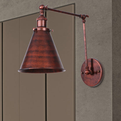 Clémence Farmhouse Cone Swing Arm Wall Sconce