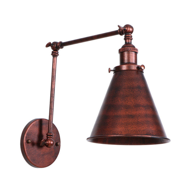 Clémence Farmhouse Cone Swing Arm Wall Sconce