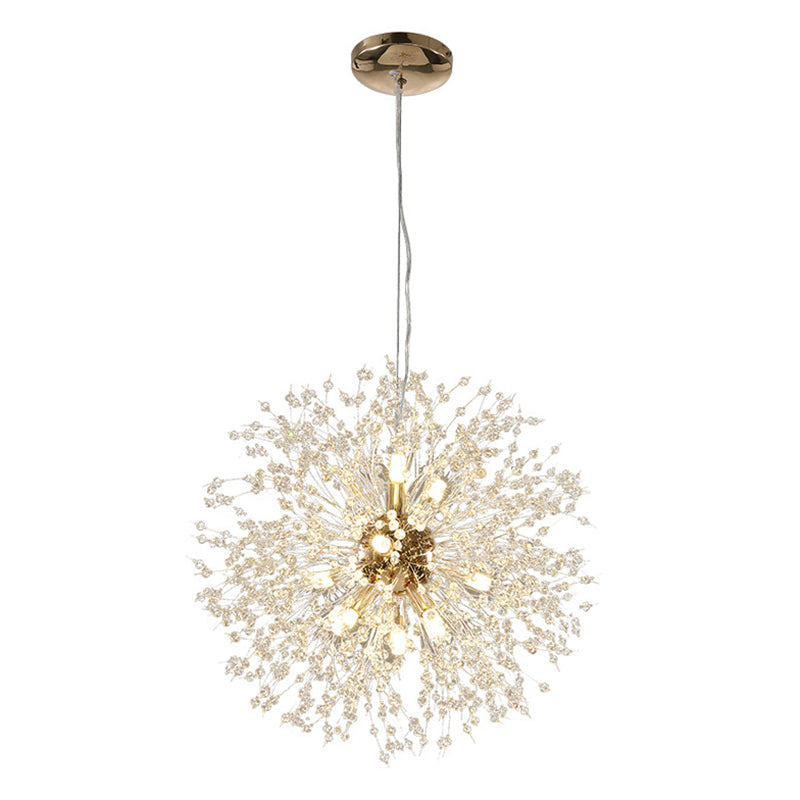 Sophie Crystal Orb Dandelion Chandelier for Living Room