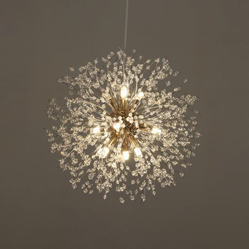 Sophie Crystal Orb Dandelion Chandelier for Living Room
