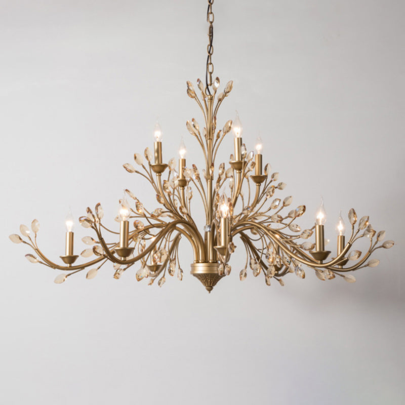 Sophie Amber Crystal Branch Chandelier