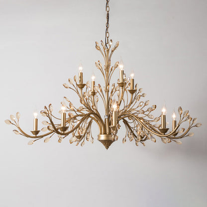 Sophie Amber Crystal Branch Chandelier