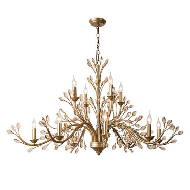 Sophie Amber Crystal Branch Chandelier