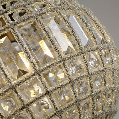 Aurélie Crystal Globe French Country Pendant Chandelier