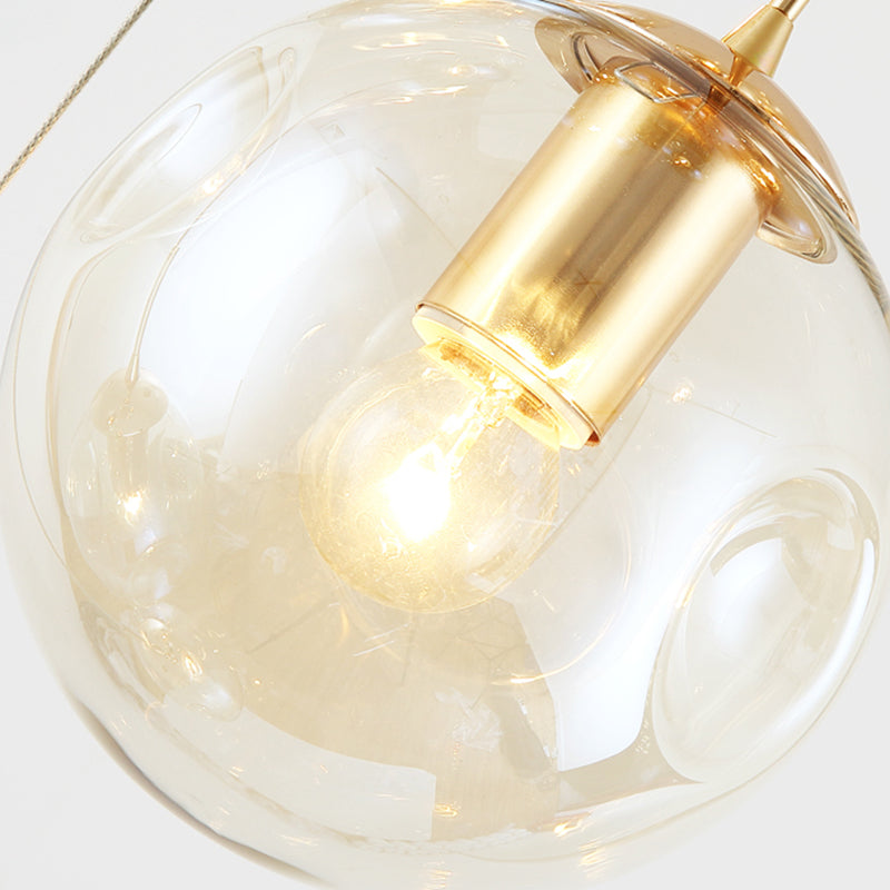 Élise Handblown Cognac Glass Multi-Light Pendant