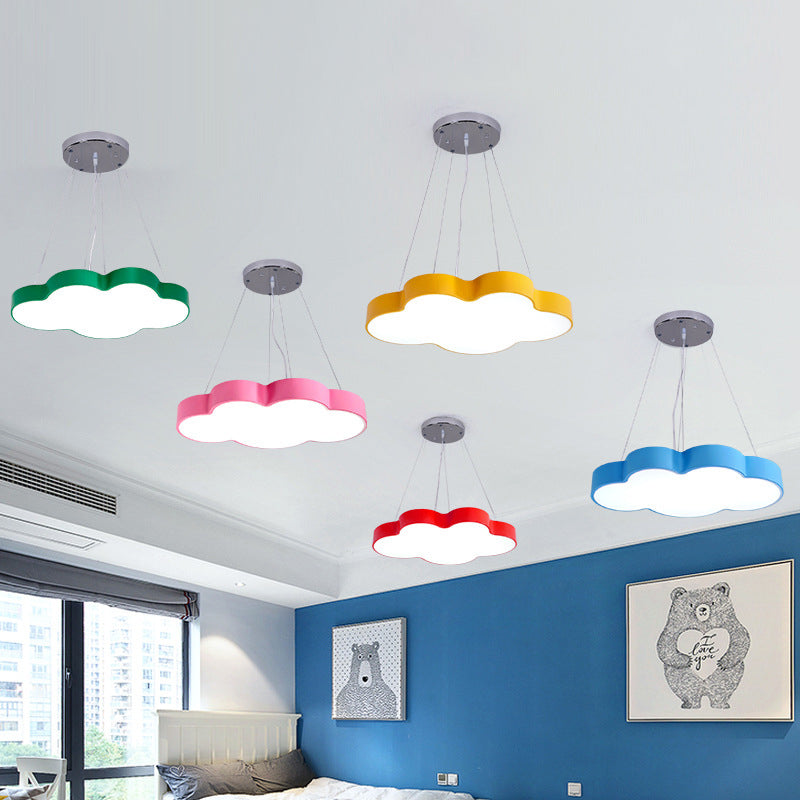 Camille Cloud Acrylic LED Kids Pendant Light