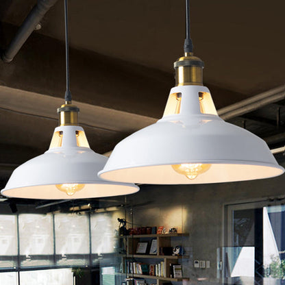 Sophie Retro Metallic Pot Lid Pendant Light