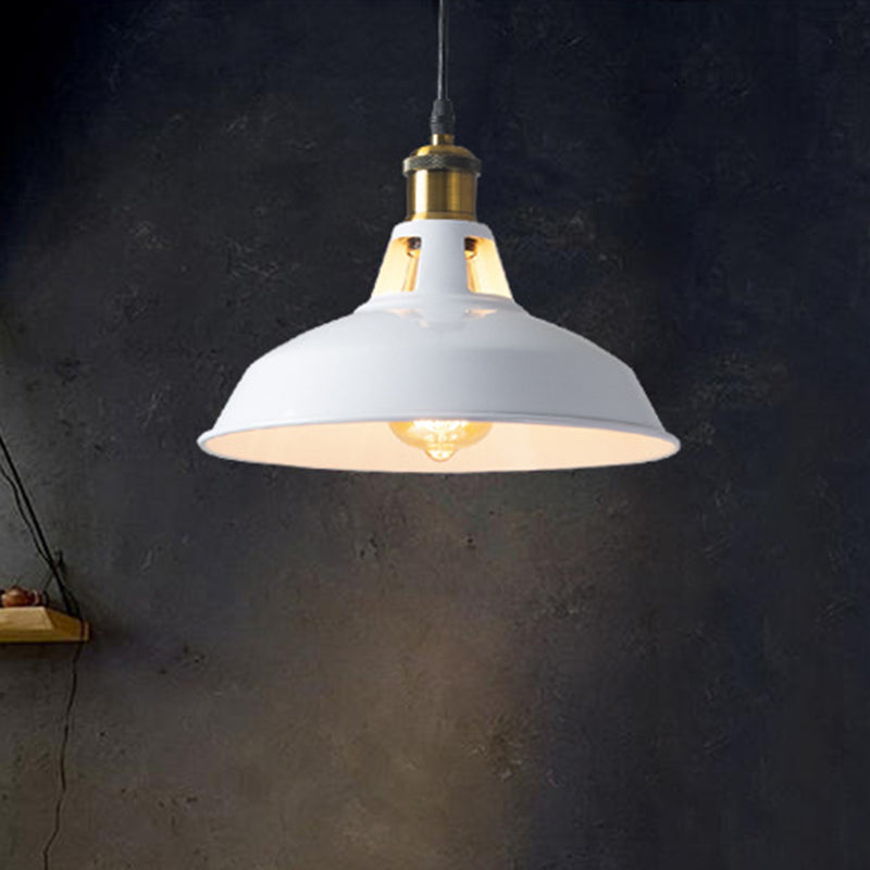Sophie Retro Metallic Pot Lid Pendant Light