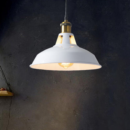 Sophie Retro Metallic Pot Lid Pendant Light