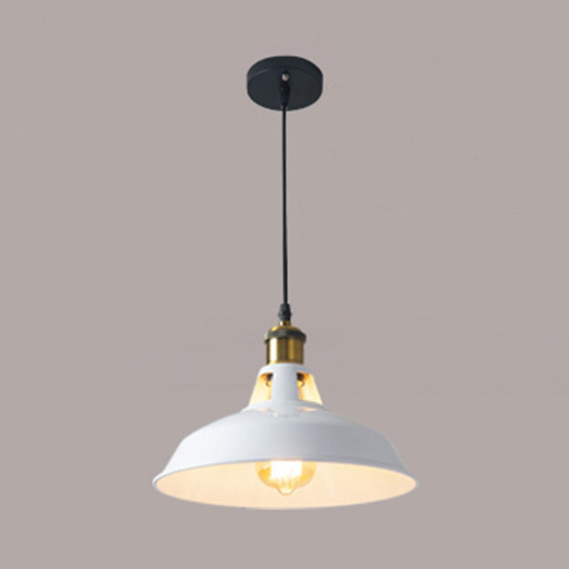 Sophie Retro Metallic Pot Lid Pendant Light