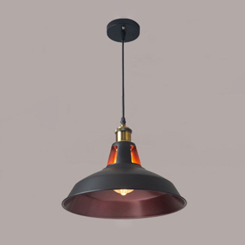 Sophie Retro Metallic Pot Lid Pendant Light