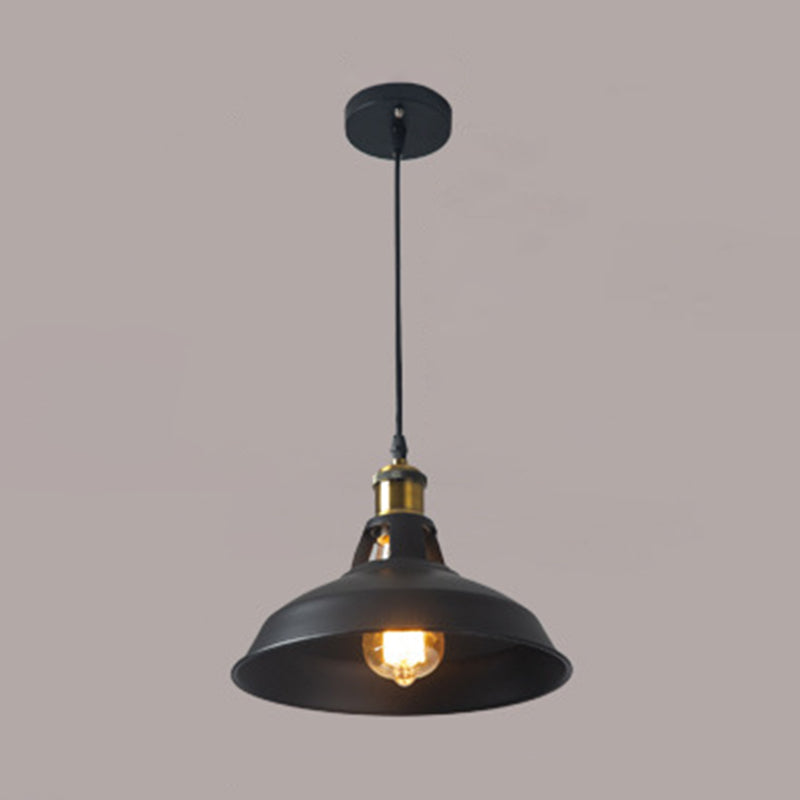 Sophie Retro Metallic Pot Lid Pendant Light