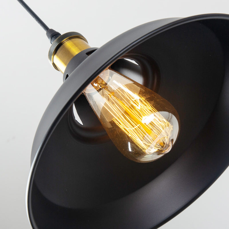 Sophie Retro Metallic Pot Lid Pendant Light