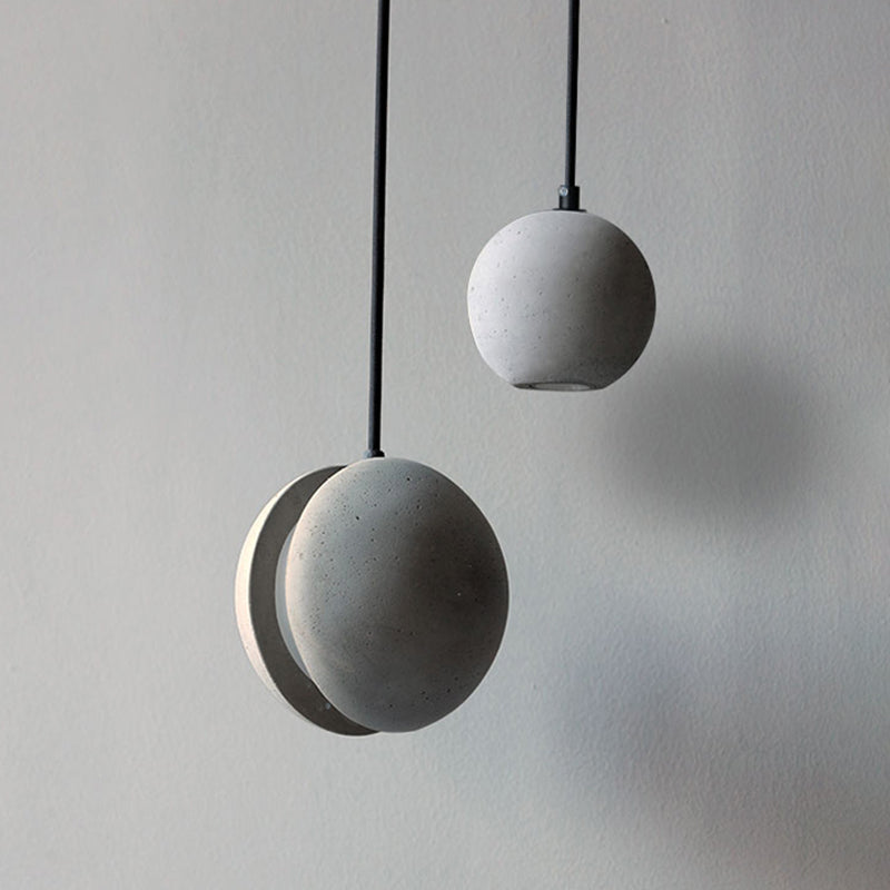 Élodie Cement Round Ceiling Pendant