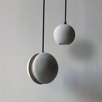 Élodie Cement Round Ceiling Pendant