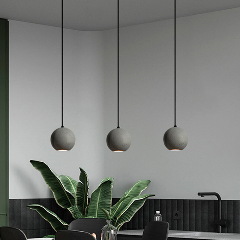 Élodie Cement Round Ceiling Pendant