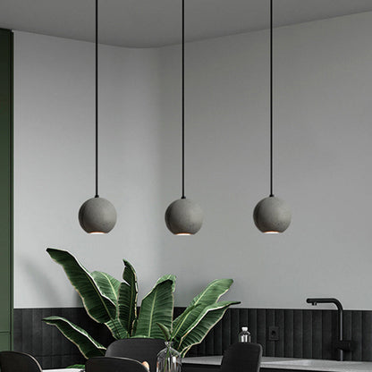 Élodie Cement Round Ceiling Pendant